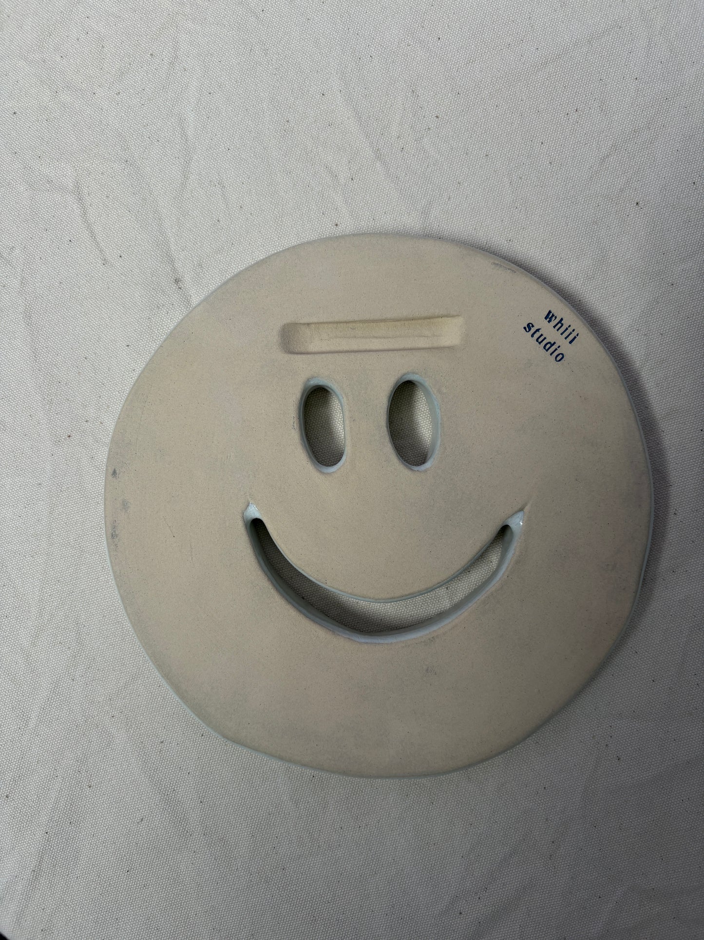 SALE Smiley onderzetter wit