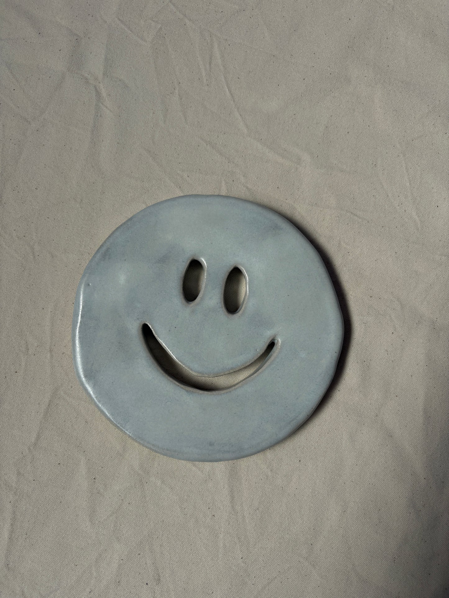 SALE Smiley onderzetter wit