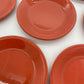 Vintage lunchborden koraal rand 10 stuks