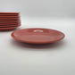 Vintage lunchborden koraal rand 10 stuks