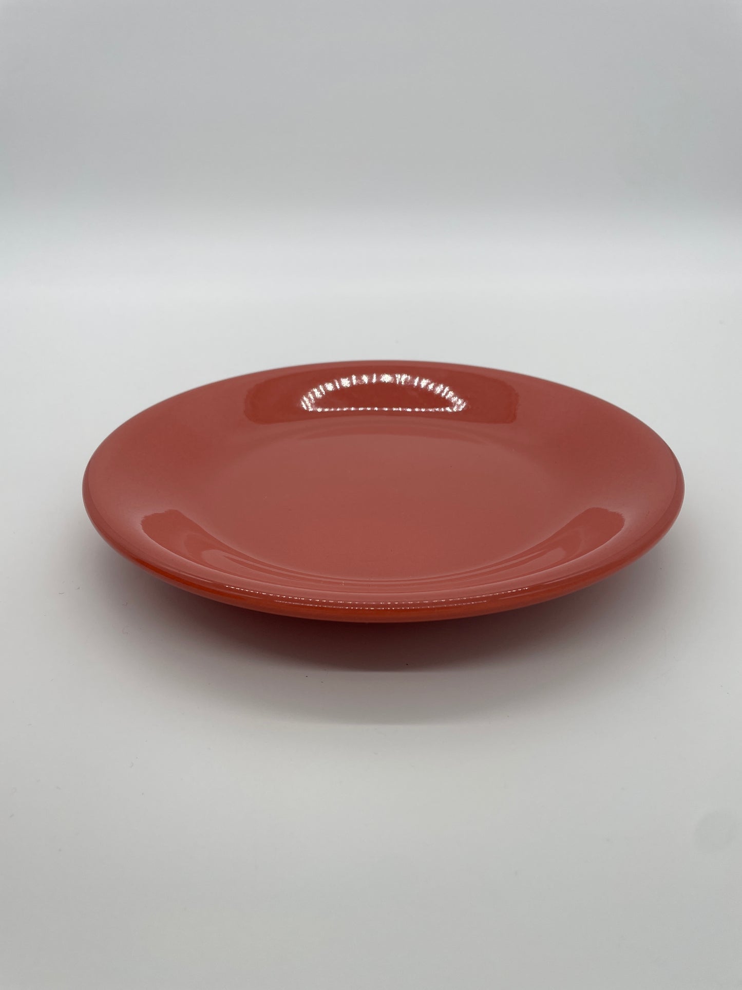 Vintage lunchborden koraal rand 10 stuks
