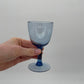 Vintage blauwe wijnglazen