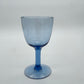 Vintage blauwe wijnglazen